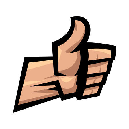 Thumbs Up Vector Iconのイラスト素材