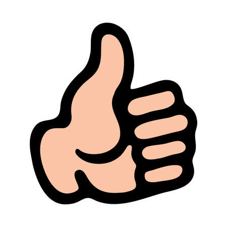 Thumbs Up Vector Iconのイラスト素材