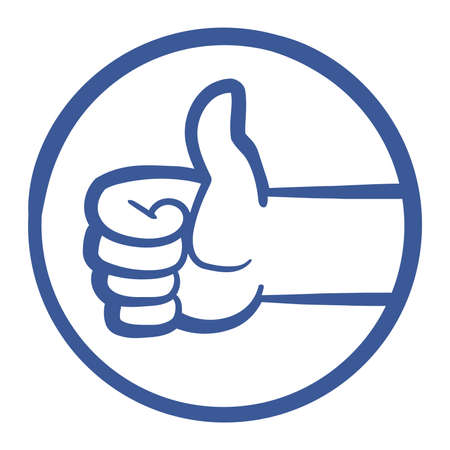 Thumbs Up Vector Iconのイラスト素材