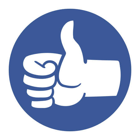 Thumbs Up Vector Iconのイラスト素材