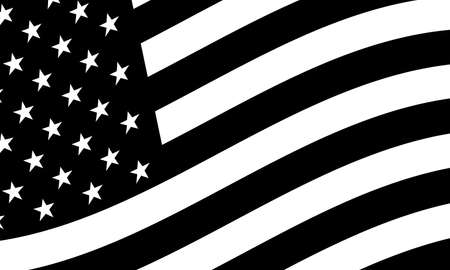 American flag vector iconのイラスト素材