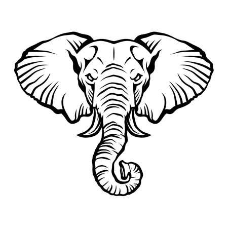 Elephant Headのイラスト素材