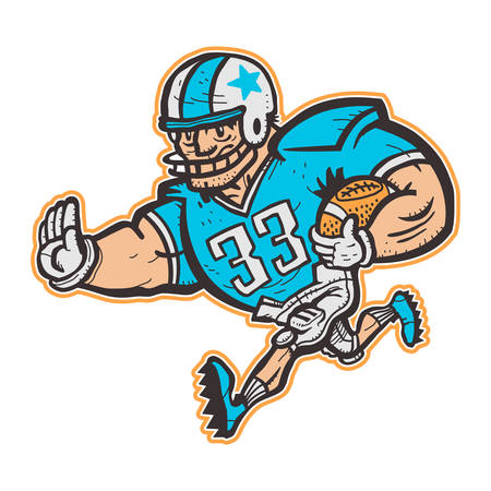 Football Player Cartoonのイラスト素材
