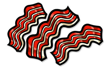 Bacon vectorのイラスト素材