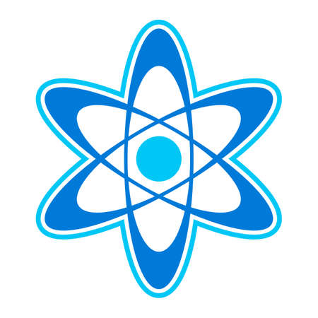 Atom symbol vector iconのイラスト素材