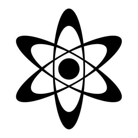 Atom symbol vector iconのイラスト素材