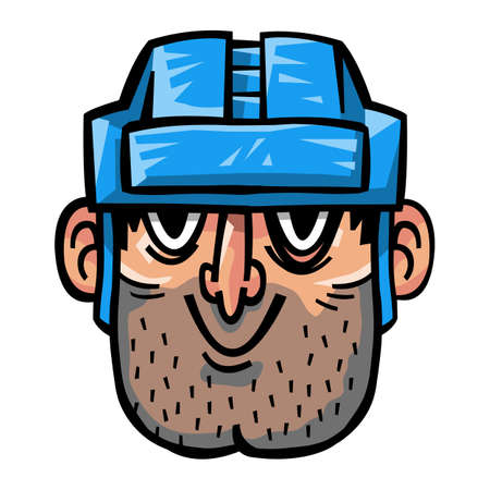 Hockey Player vector illustrationのイラスト素材