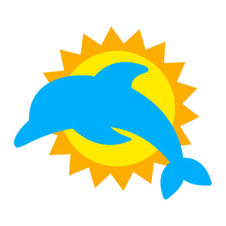Dolphin vector illustrationのイラスト素材