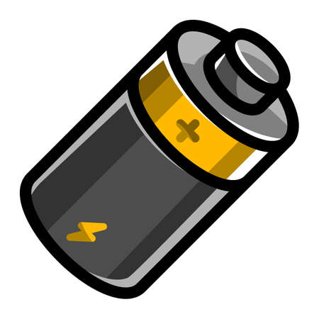 Battery Energy vector iconのイラスト素材