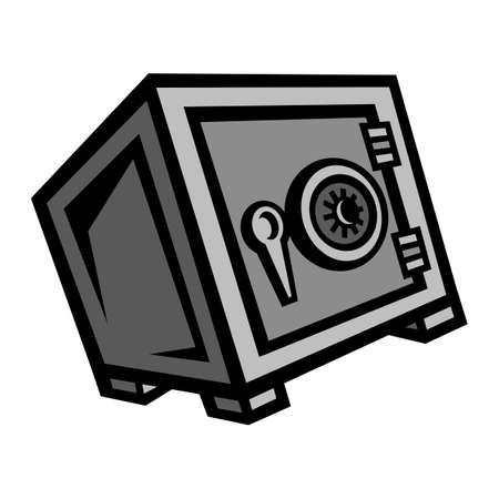 Metal Security Safe Lock vector iconのイラスト素材