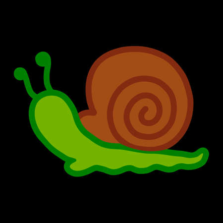 Snail cartoonのイラスト素材