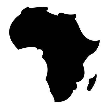 Detailed Map of Africa Continentのイラスト素材
