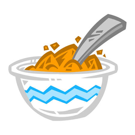 Bowl of Cereal iconのイラスト素材
