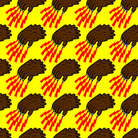 Grizzly bear claw vector illustrationのイラスト素材