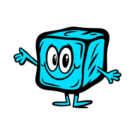 Frozen ice cubeのイラスト素材