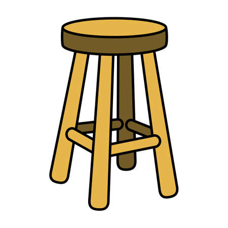 Stool Chair Seating Furniture Illustrationのイラスト素材