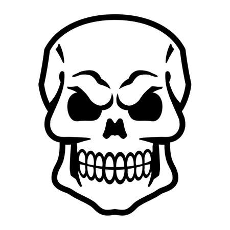 Skull graphicのイラスト素材