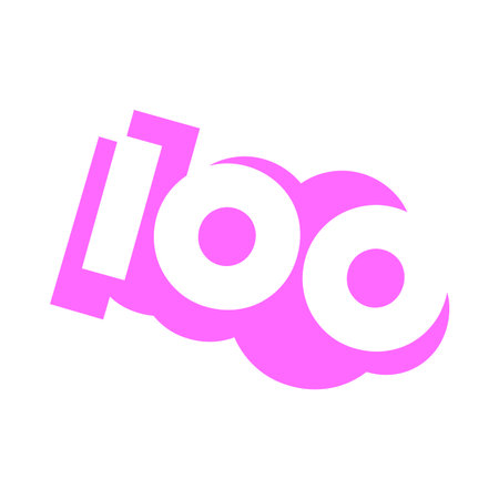 Number 100 / One Hundred Cool Trendy Text Graphic