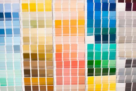 Color palette with big spectrum of colors, stock picture