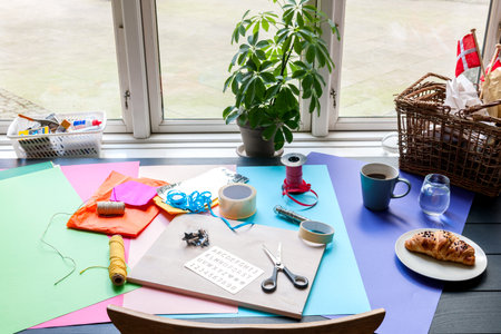 Stock picture of creative DIY hobby work