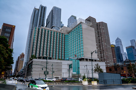 New York, NY - USA - Oct 2,2022 - landscape view of the Consulate General of the People's Republic of China in New York.のeditorial素材