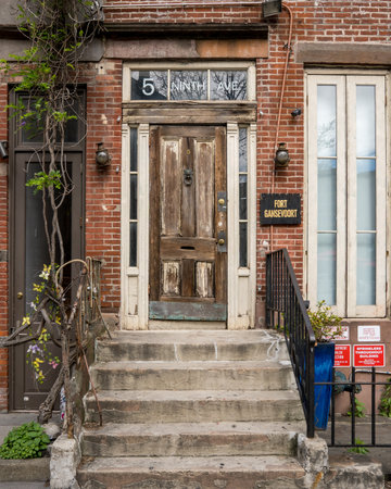 New York, NY - US - May 19, 2024 Fort Gansevoort New York, an unconventional gallery space located in a Greek Revival row house built in 1849 in the heart of New York Cityâs Meatpacking District.のeditorial素材
