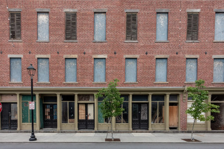 Coxsackie, NY - US - July 5, 2024 One of the Reed Street Historic Districtâ€™s mid-19th century...