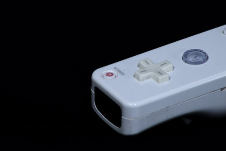 a video Game Controller from the right side