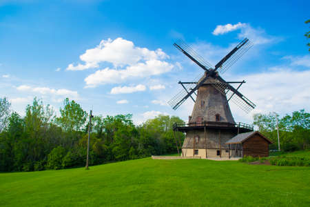 Fabyan Windmill in St. Charles ILの写真素材