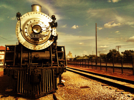 Vintage train in Belton