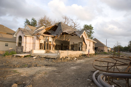 A home torn apart by the levy failure in Lakeview. 