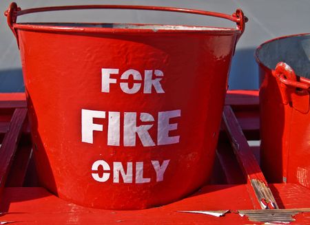 Fire bucket.の写真素材
