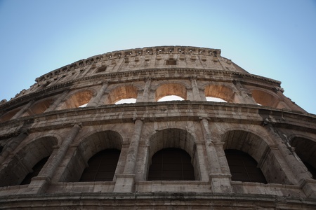 Coloseum, Rome Italy, low angle view.の写真素材