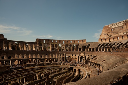 Colesseum interior with underfloor passagewaysの写真素材