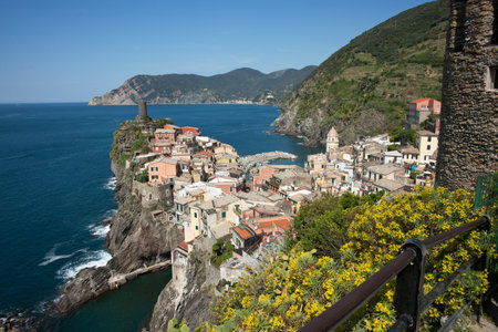 Vernazza, traditional Italian coastal village.