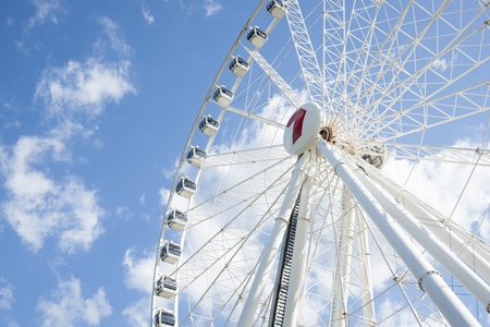 Brisbane, Australia; March 15, 2013; Wheel of Brisbane and major city landmark and attraction with the Channel Seven logoのeditorial素材