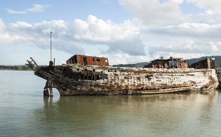 Rusting hulk の写真素材