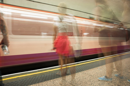 Subway in motion blur 