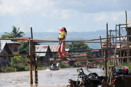 Myanmar travel and people images.のeditorial素材