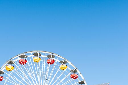 Santa Monica Pier rides and attractionsのeditorial素材