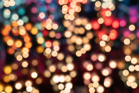 Bokeh colorful dot background small circles.