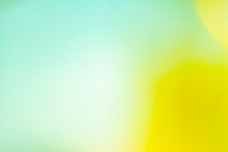 Background effects in abstract colors green and yellow whith white center.