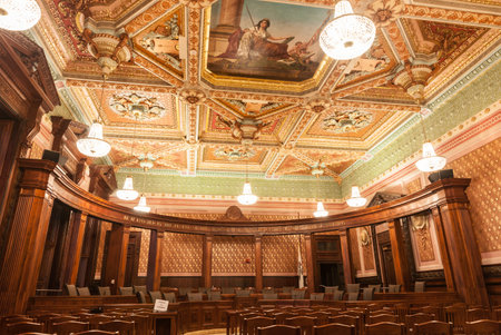 Springfield, Illinois, USA - September 1 2015;  Ornate traditionally designed and decorated General...
