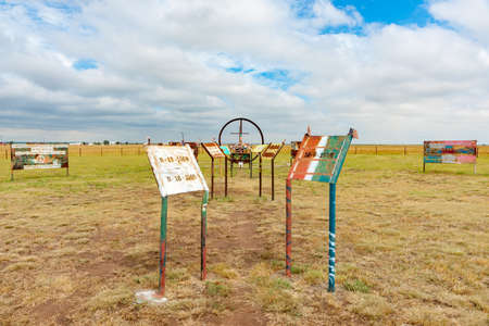 Amarillo USA - September 12 2015; Stoner Patriot Peace Garden of All Faithsのeditorial素材
