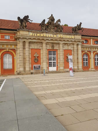 BERLIN, GERMANY - AUGUST 26 2017; Film  Museum Potsdam is an ornate 1685 structure offers a modern gallery with exhibits German  film history.のeditorial素材