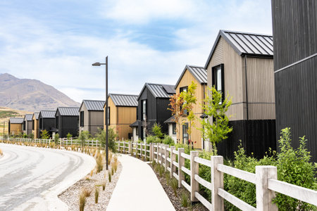 New Residential district in alpine locality