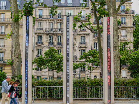 Paris France - June 23 2009; National War Memorial of Algeriaのeditorial素材