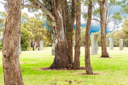 Australia's own Stone Henge, Standing stones on hilltop in Centennial Parklands at Glen Innes.