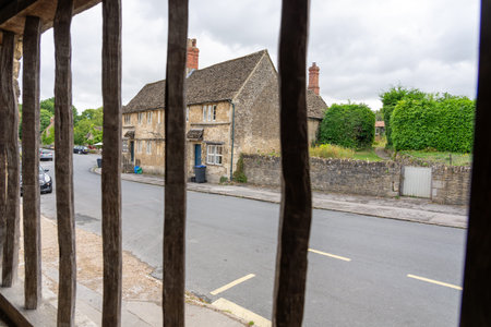 Lacock United Kingdom - August 9 2024; Street view of picturesque building in small English village...