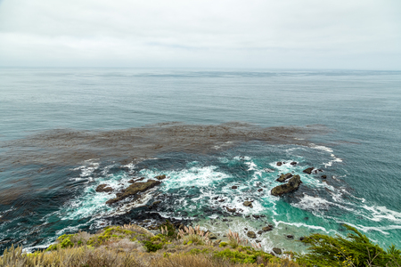 The Pacific Coast Highway (State Route 1) is a major north-south state highway that runs along most of the Pacific coastline of the U.S. state of California.の写真素材